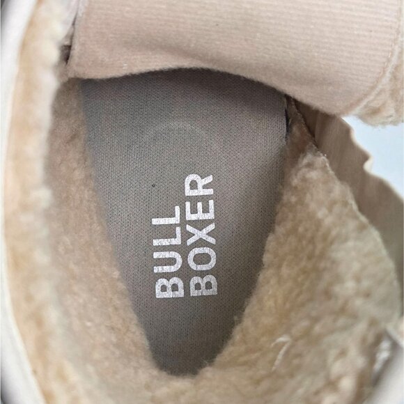 Bull Boxer Off-White Lace-Up Ankle Boots With Chunky Heel & Side Zip Womens 9 NW - Picture 6 of 8